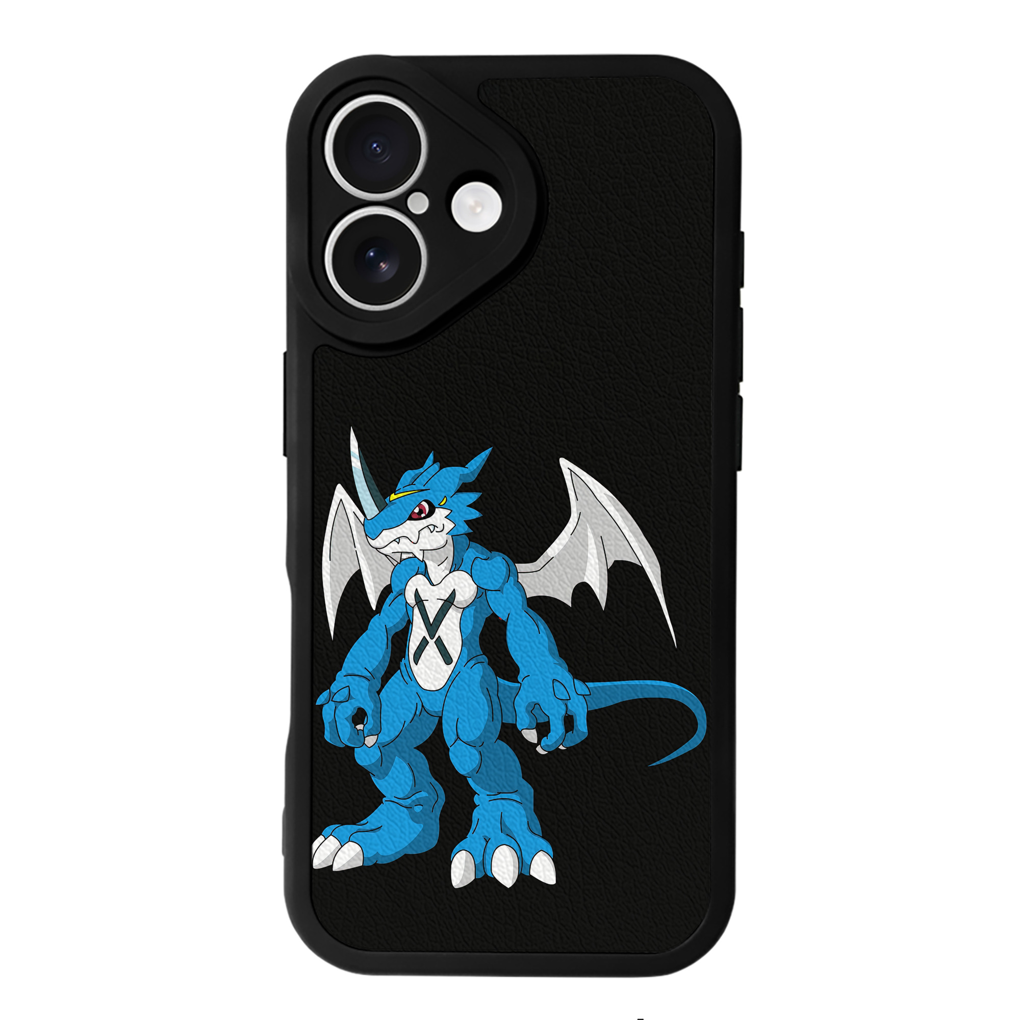 （画像用） Digimon デジタルモンスター/デジモン 【iPhone 16シリーズ対応】シリコンスマホケース（レザー調） 材質：シリコン